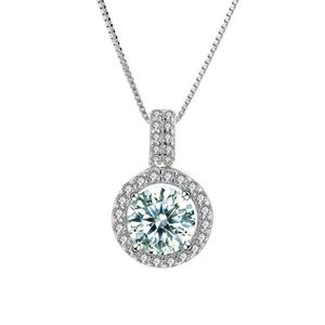 Moissanite Diamond Necklace 1 ct GRA Certificate